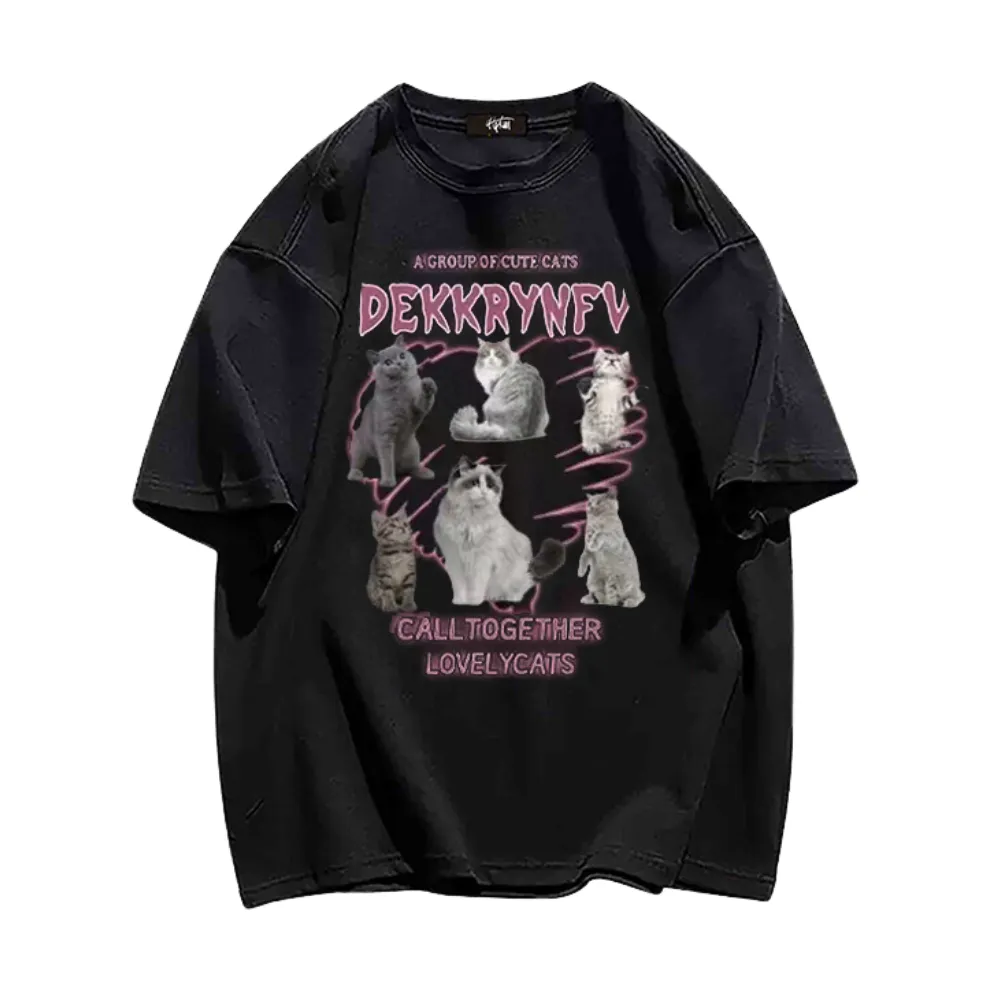 “Cute Cat Action” T-shirt