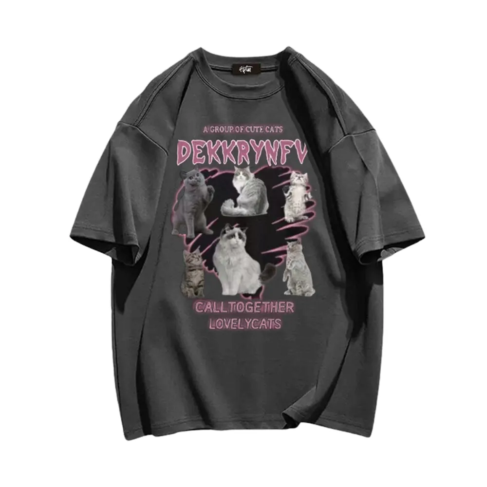 “Cute Cat Action” T-shirt