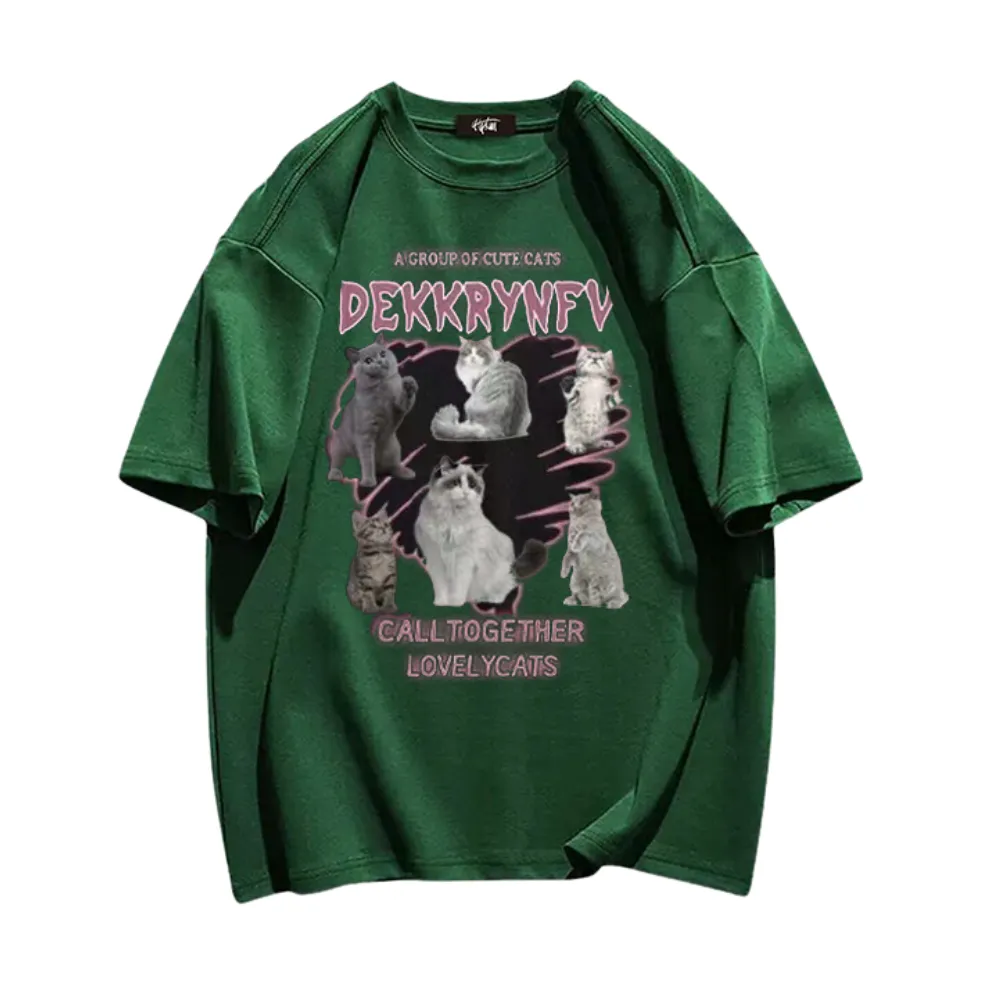 “Cute Cat Action” T-shirt