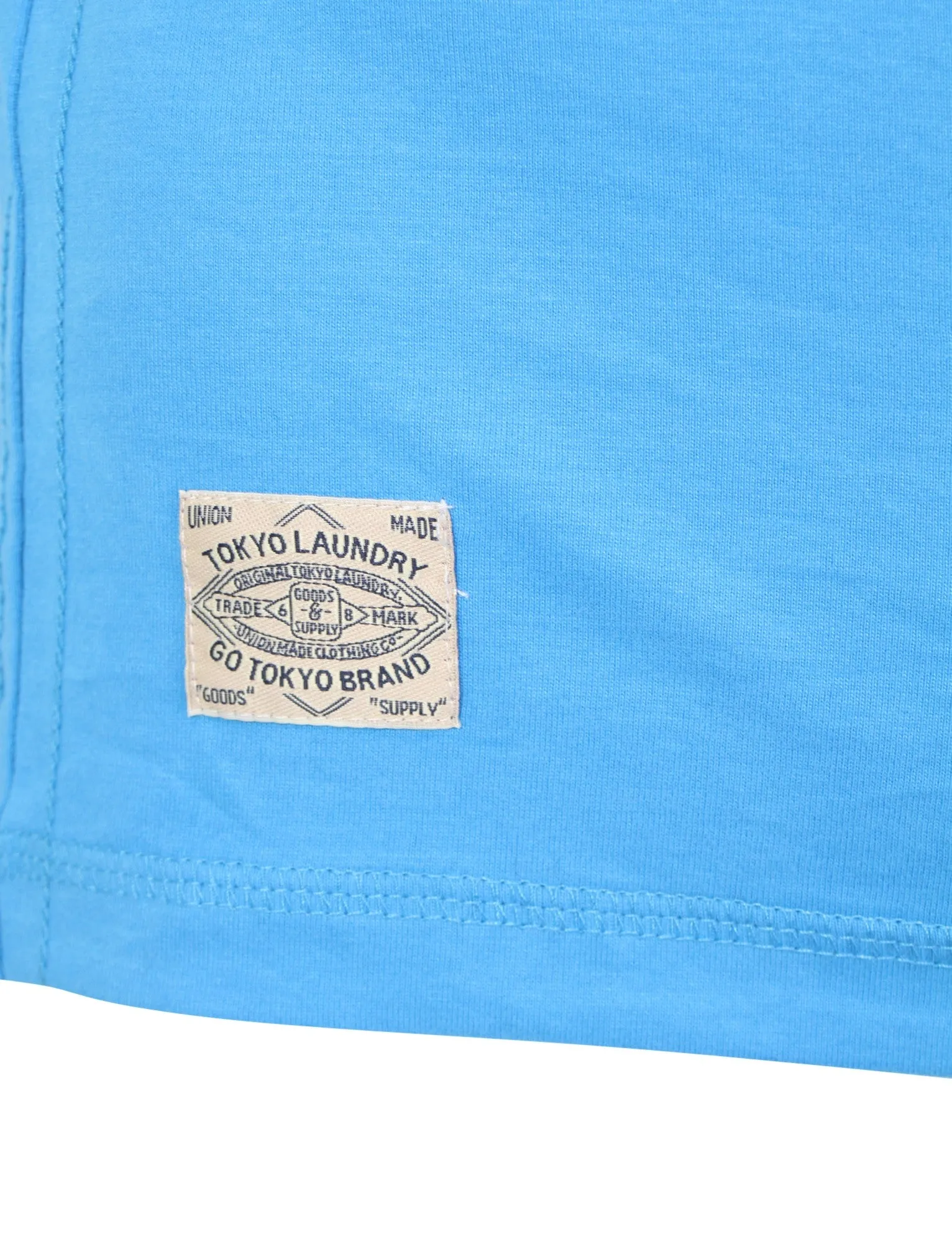 Glenbrook mock insert t-shirt swedish blue - Tokyo Laundry