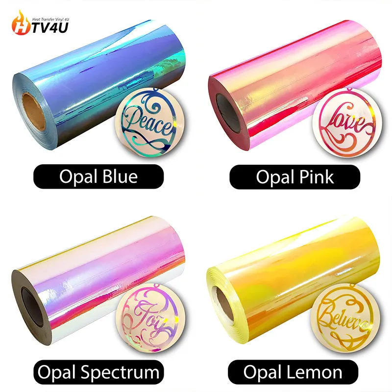 HT-Holographic Opal Adhesive Vinyl 12.8" x 12" Sheet