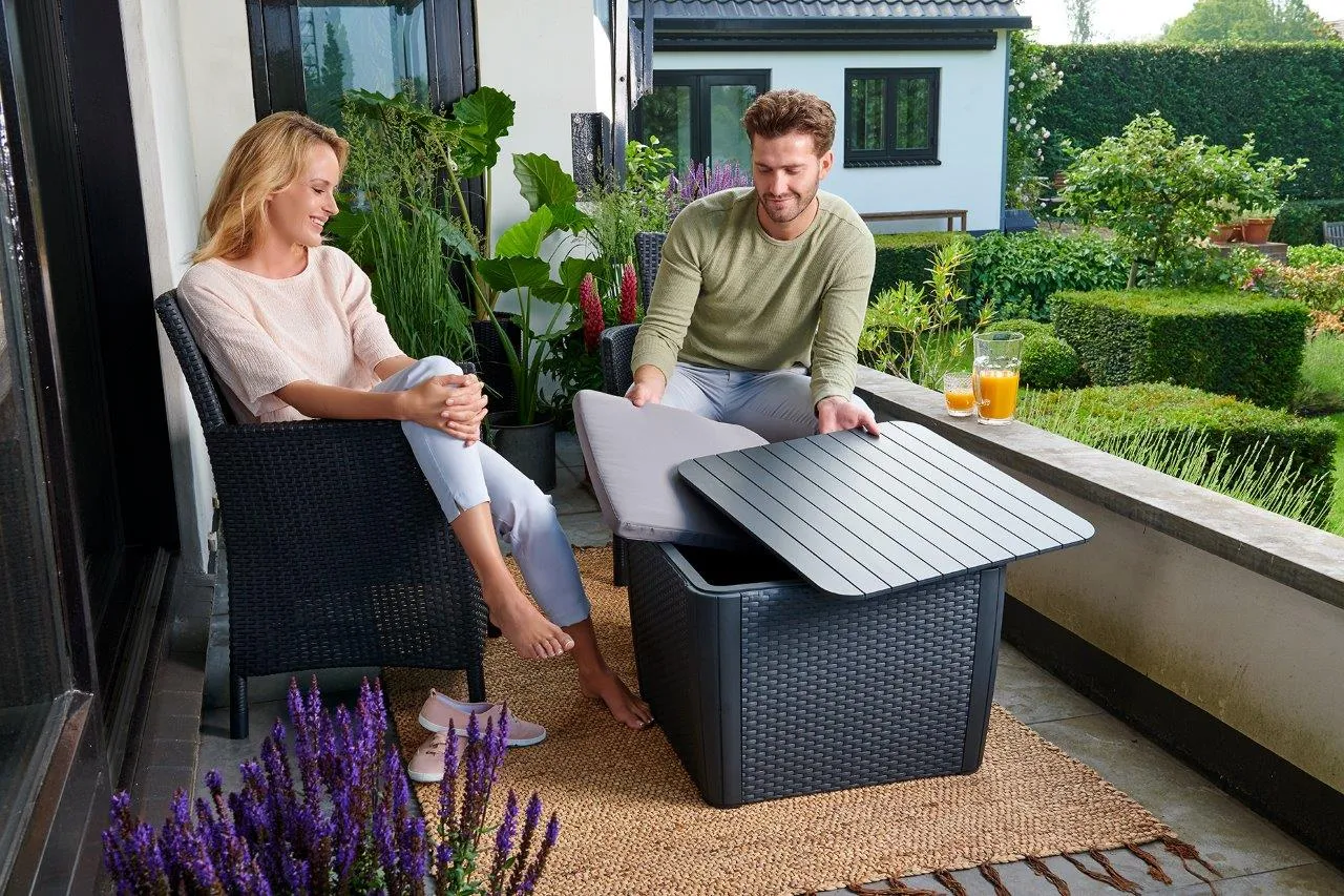 Keter Luzon Plus - 101L Outdoor Storage Table / Seat