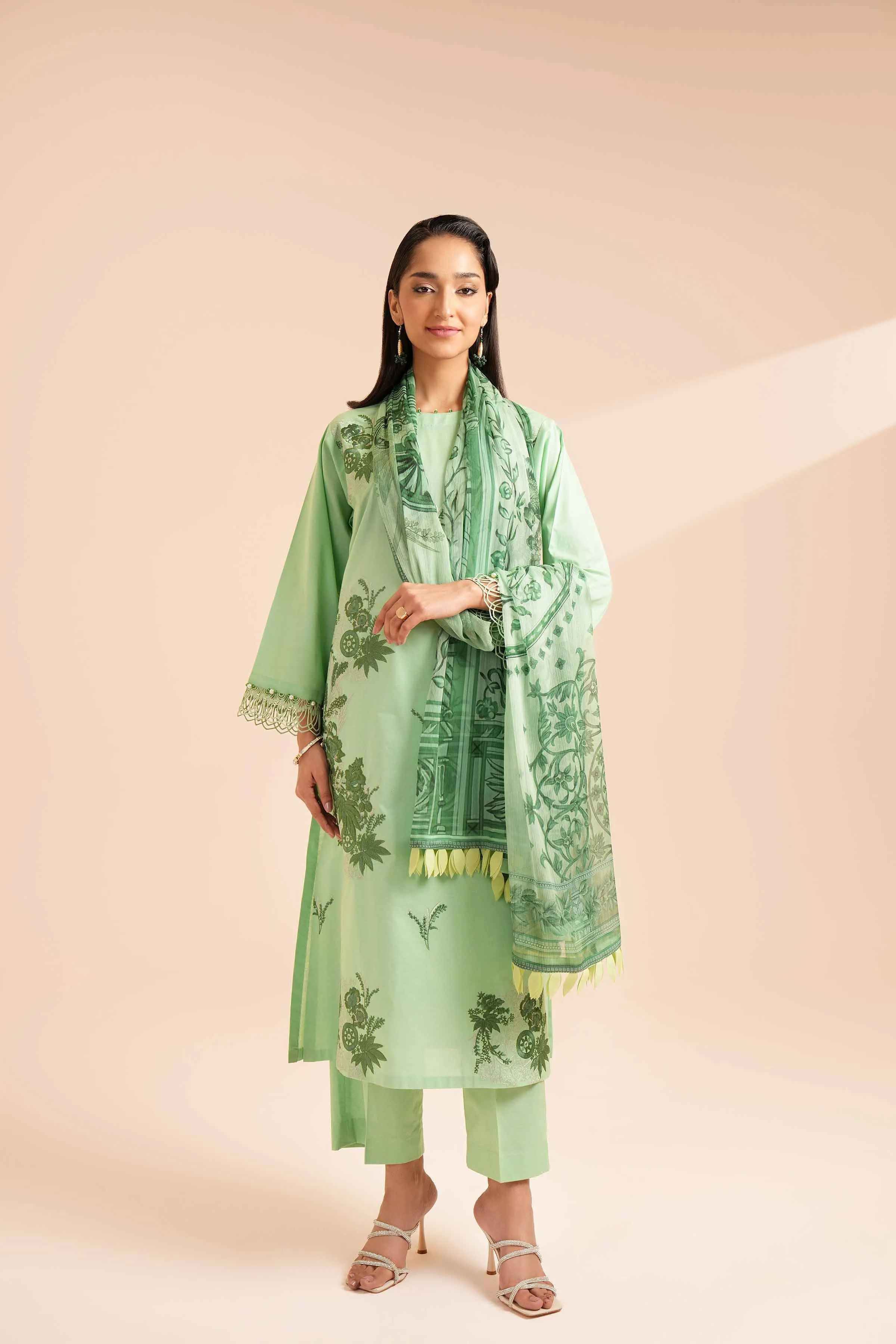 Nishat Linen Spring/Summer Lawn – 3 Piece - Embroidered Suit - 42401697
