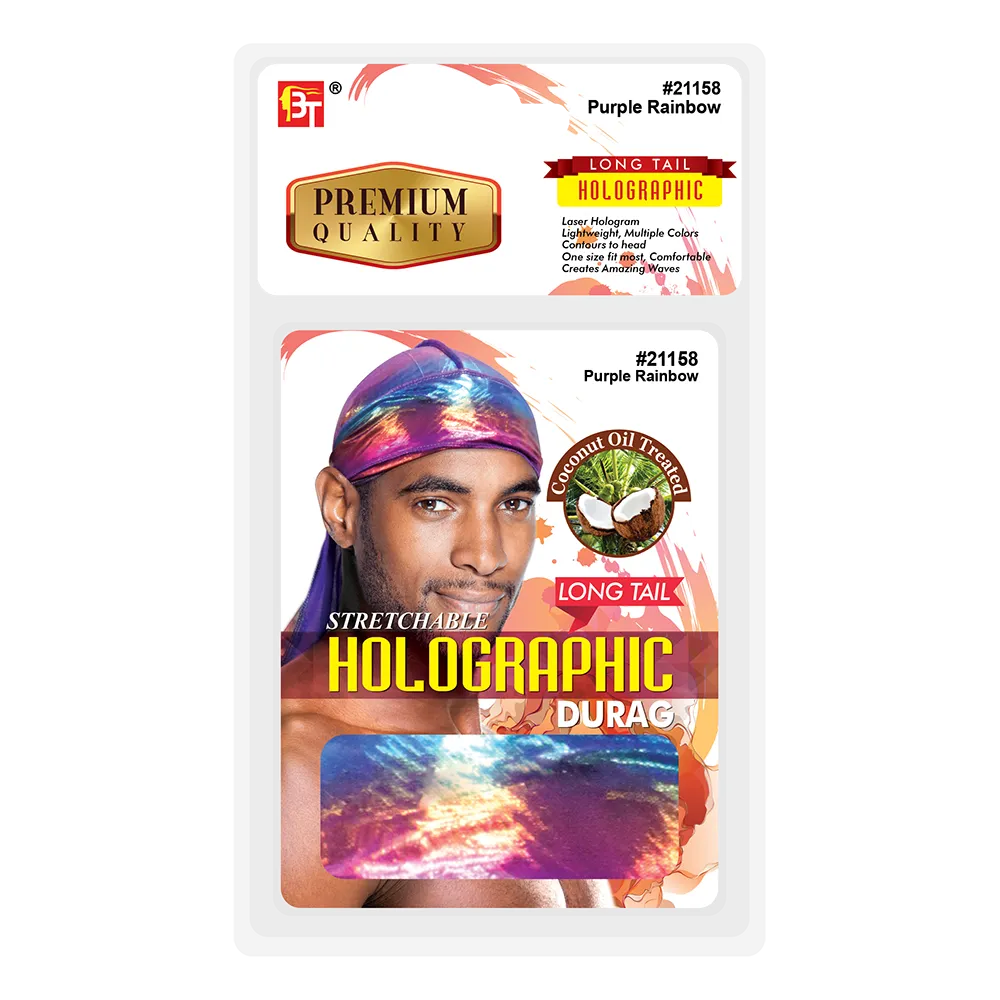 STRETCHABLE HOLOGRAPHIC DURAG