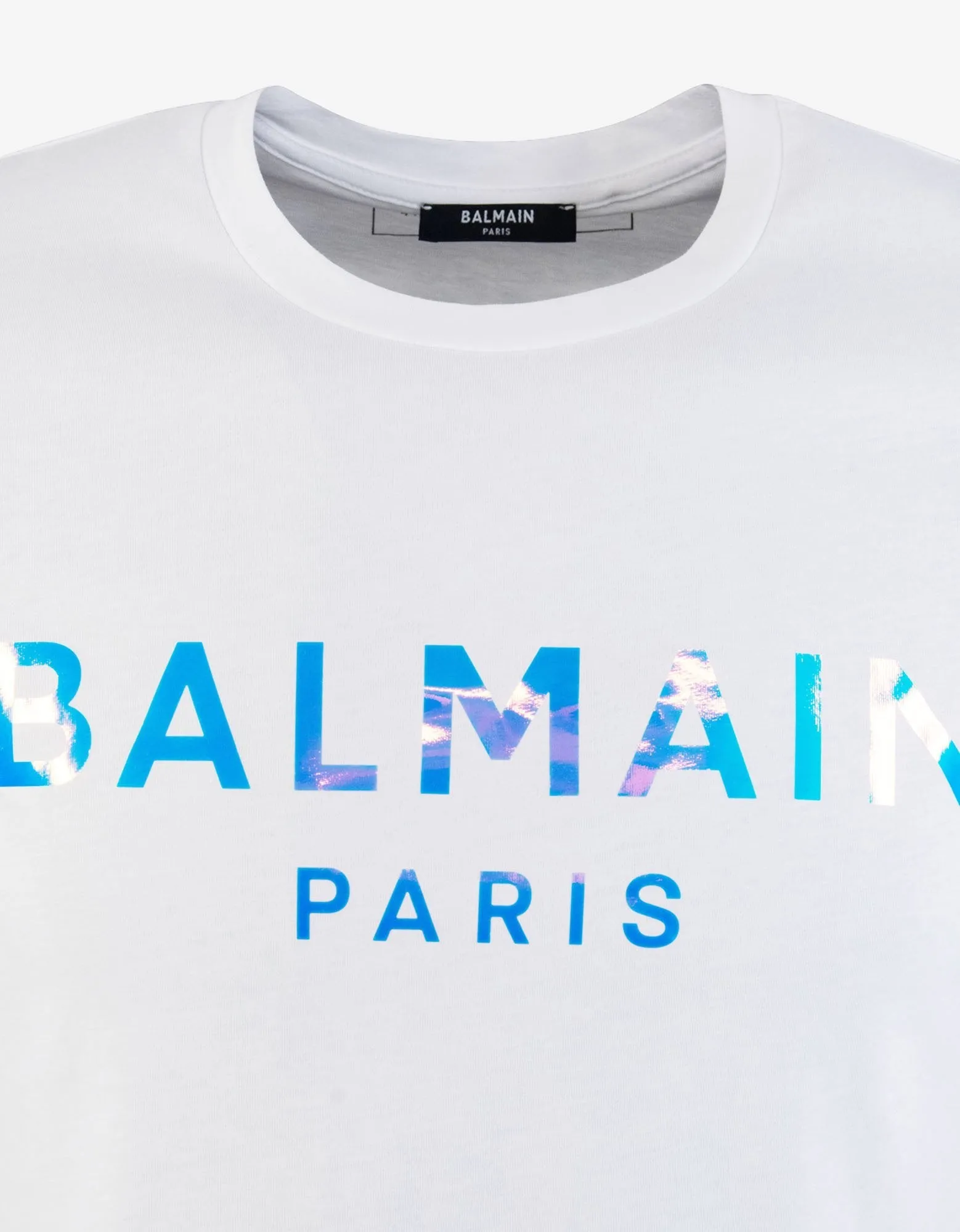 White Hologram Logo T-Shirt -
