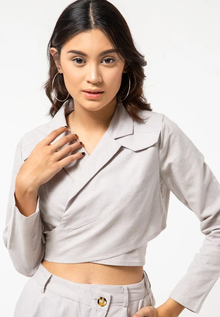Wrap Top Blazer