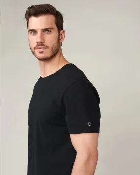 Zion Jet Black Brushed Scoop T-Shirt